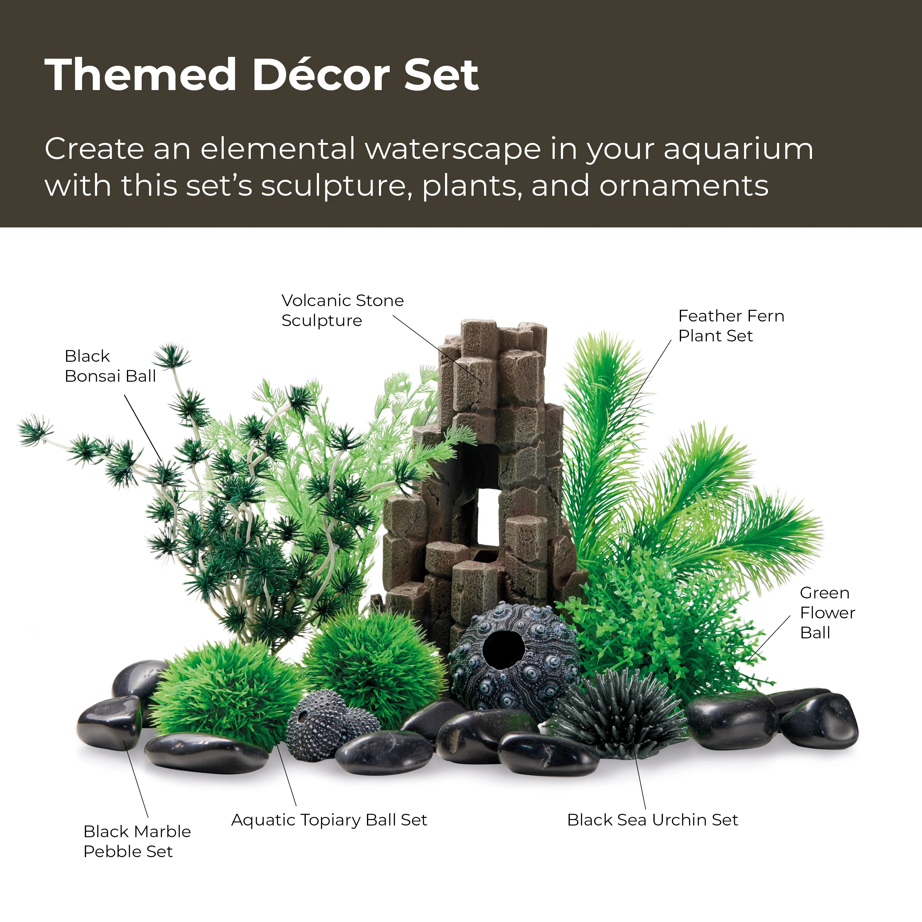 BIORB DECOR SET 15-30L VOLCANIC STONE