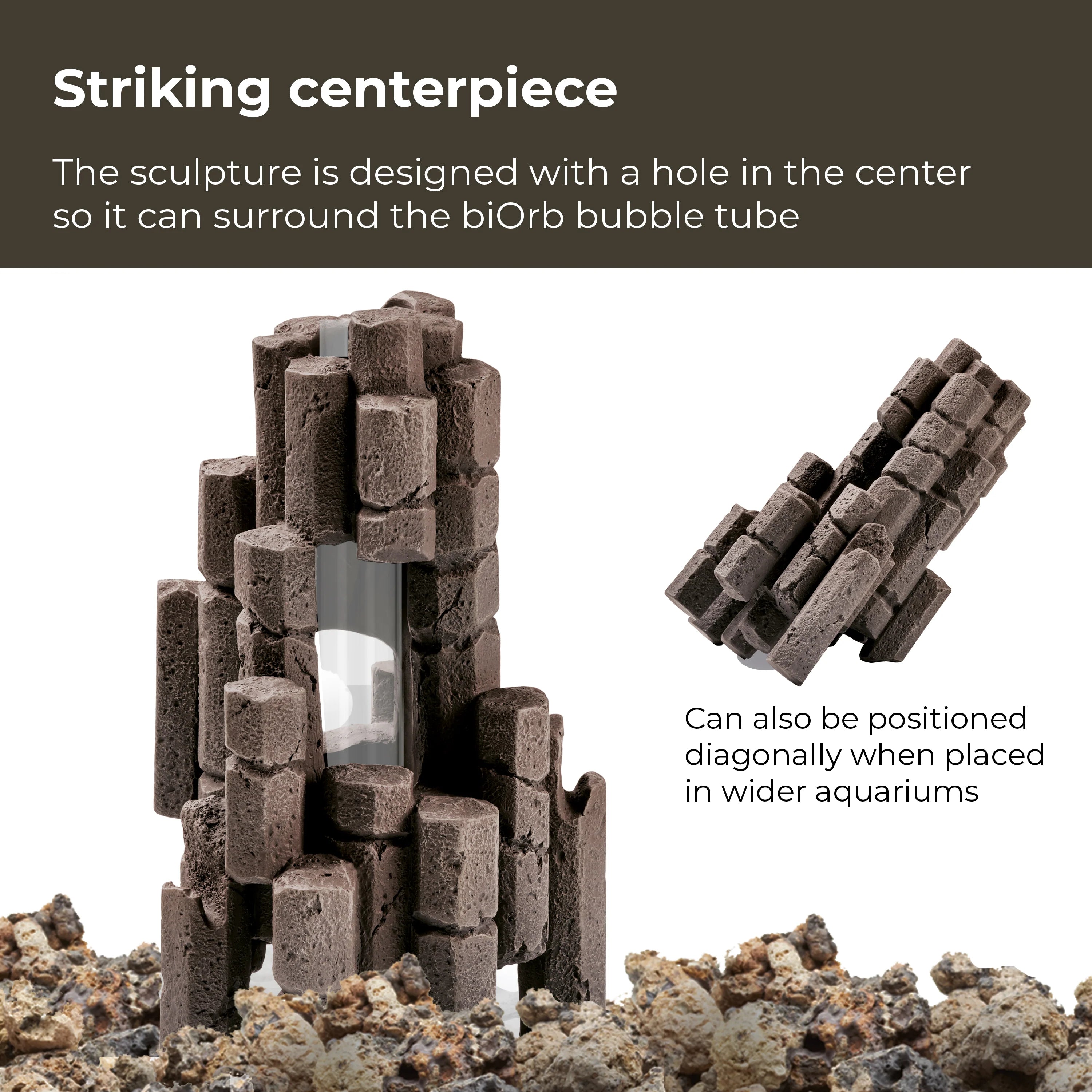 BIORB DECOR SET 15-30L VOLCANIC STONE