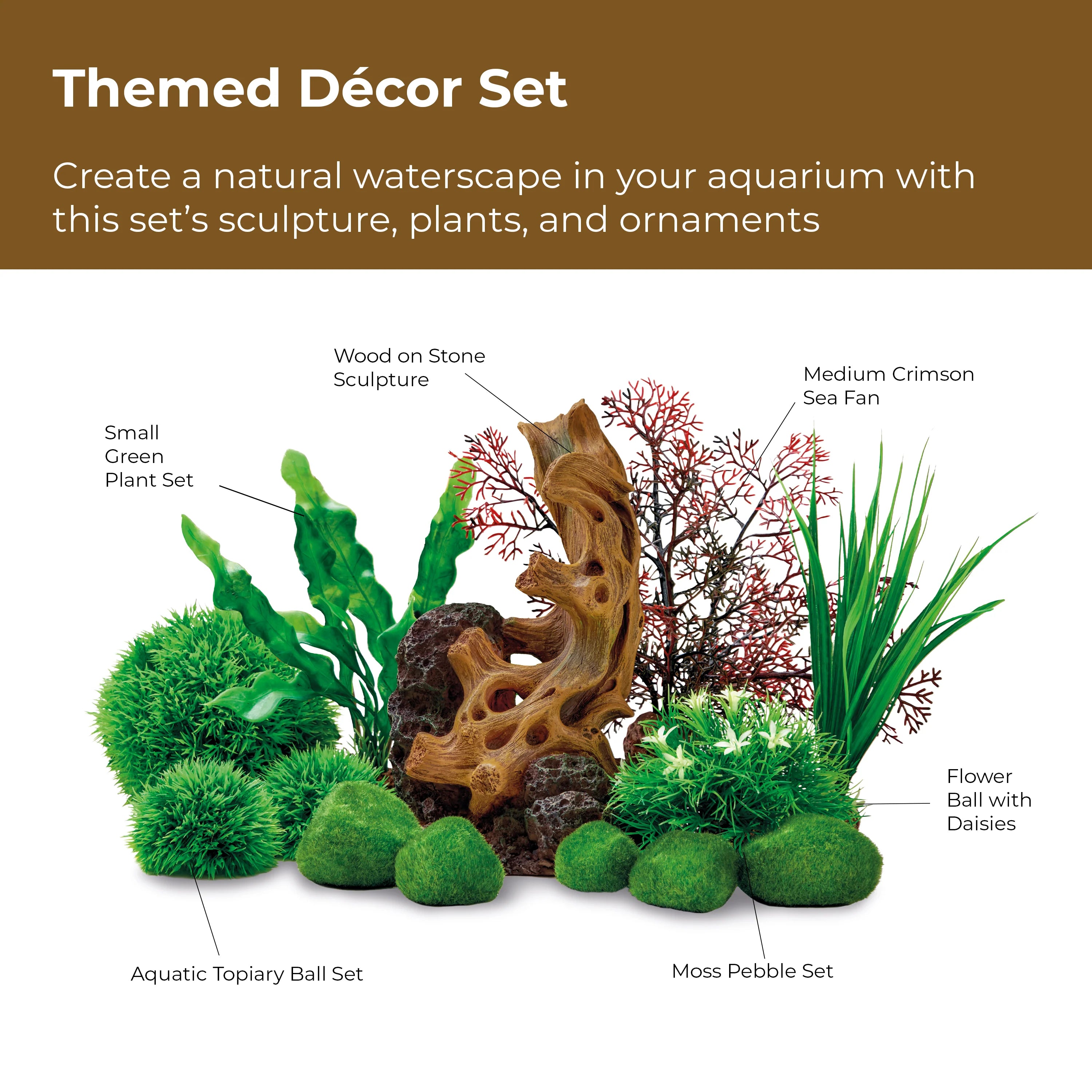 BIORB DECOR SET 30L WOOD ON STONE