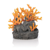 Lava Rock with Fire Coral Ornament