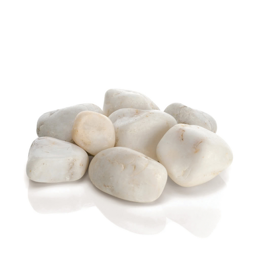 Marble Pebble Set White