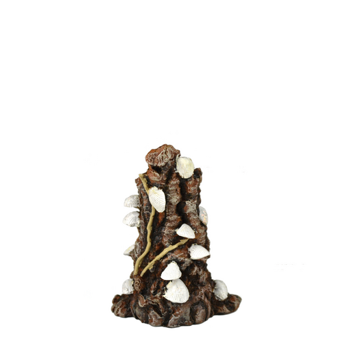 Shells on Bark Ornament White